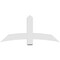 Ekena Millwork Bellingham Architectural Grade PVC Gable Bracket, 60"W x 27 1/2"H x 4"D x 6"F, 11/12 Pitch GBP060X28X0406BEL00 - alternate 4